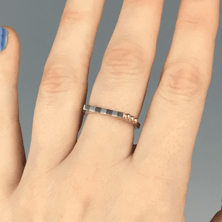 Silver and Gold Ring