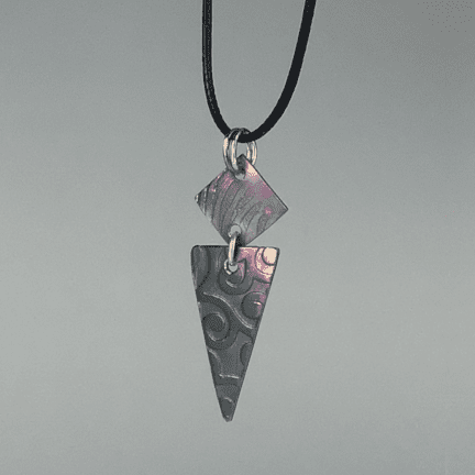 "Crackle of Light" Titanium Necklace