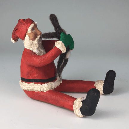 Alternative view of Paper Mache Santa