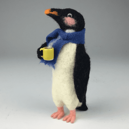 Felted Tea Time Penguin