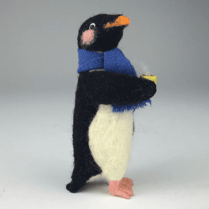 Alternative view of Felted Tea Time Penguin