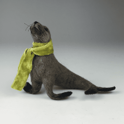 Felted Winter-Time Seal