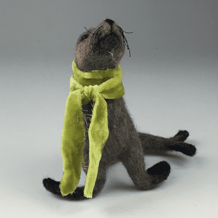 Alternative view of Felted Winter-Time Seal