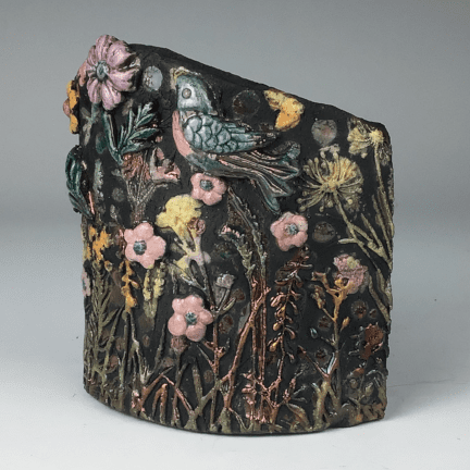 Alternative view of Raku Meadow Wall Vignette