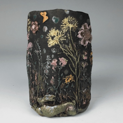 Raku Meadow Wall Vignette