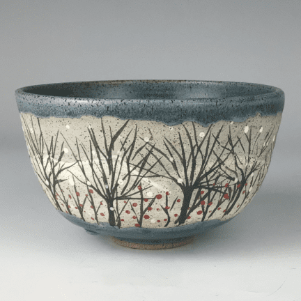 Winter Slate Snowberries Bowl