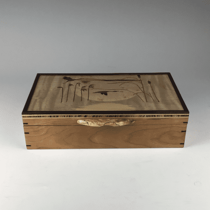 Alternative view of Ducks Over Moon Jewelry Box