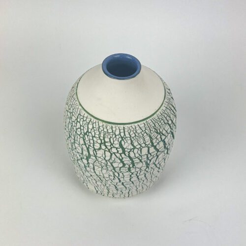 Alternative view of Large Green Crackle Vase