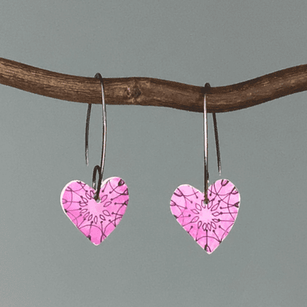Tiny Heart Earrings