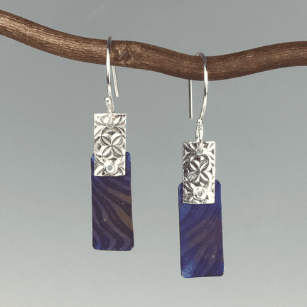"Flower of Life" Titanium Earrings