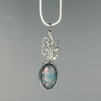 Alternative view of Opal Pendant