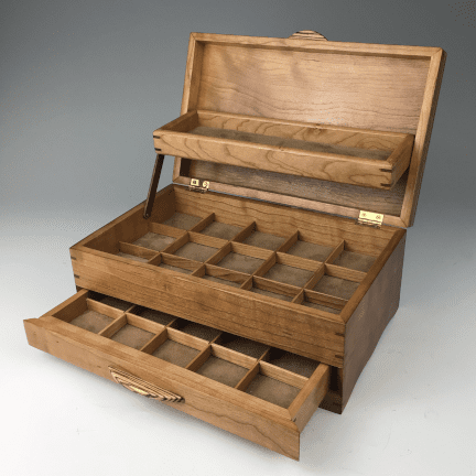 Alternative view of Cherry Quilt Jewelry Box