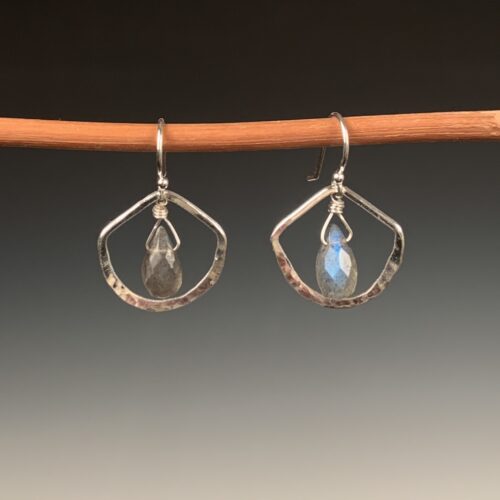 Labrodorite & Silver Earrings