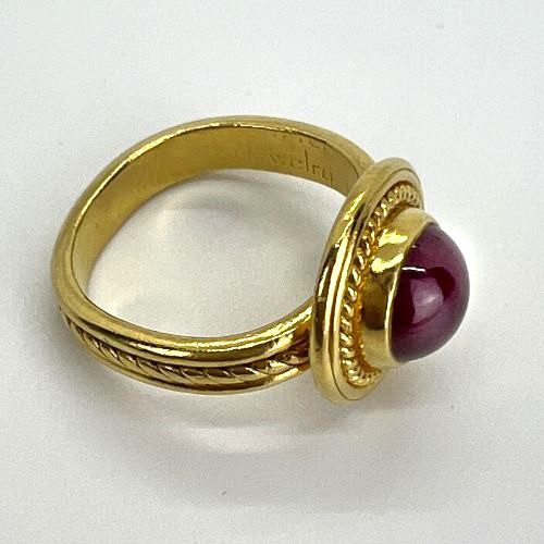 Alternative view of 22K Gold Ruby Ring