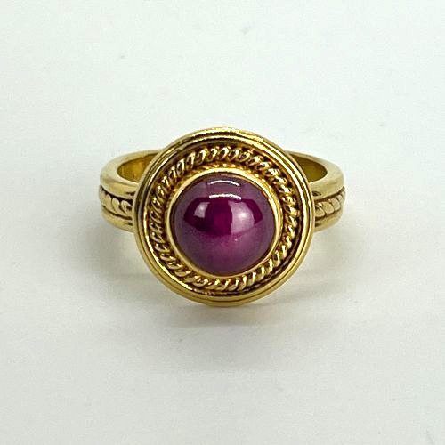 22K Gold Ruby Ring