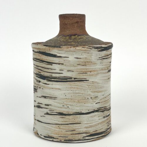 Ceramic Birch Bark Cannister