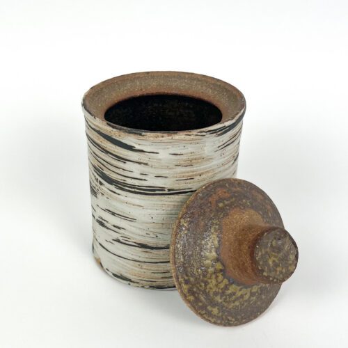 Alternative view of Ceramic Birch Bark Cannister