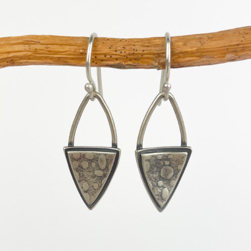 Medallion Triangle Earrings