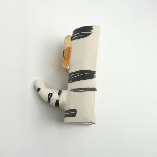 Alternative view of Owl on Birch Tree Hook