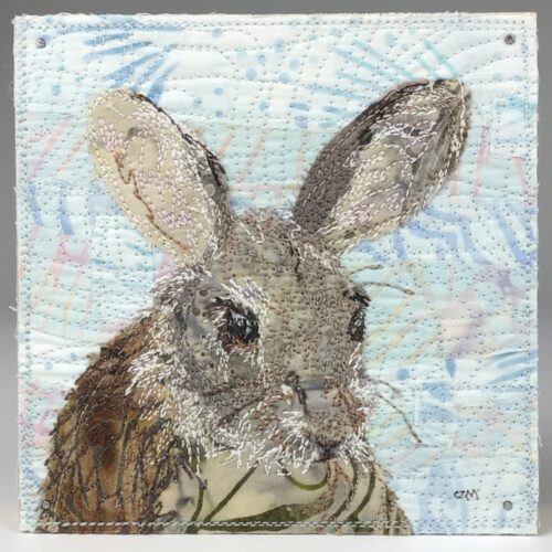 Fabric Collage - Rabbit