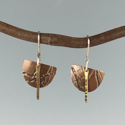 Multi-Brass & Copper Earrings