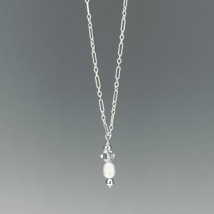 Alternative view of Simple Pearl Necklace
