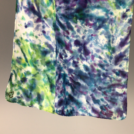 Alternative view of Hand-Painted Silk Scarf