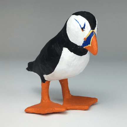 Paper Mache Puffin