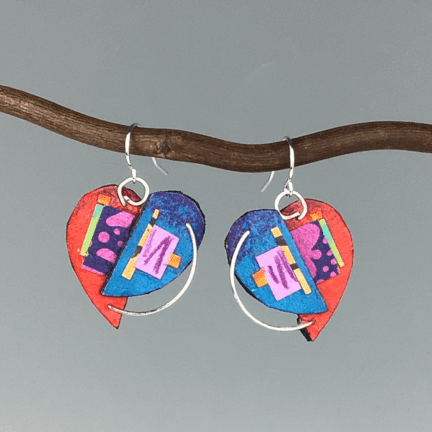 Paper Collage Earrings