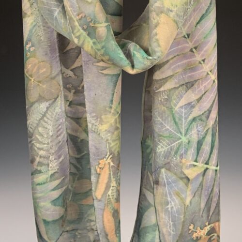 Alternative view of Botanical Print Scarf - Wool/Silk Blend
