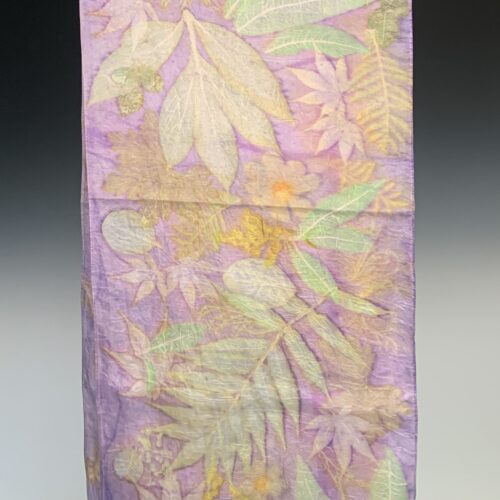 Botanical Print Scarf - Silk