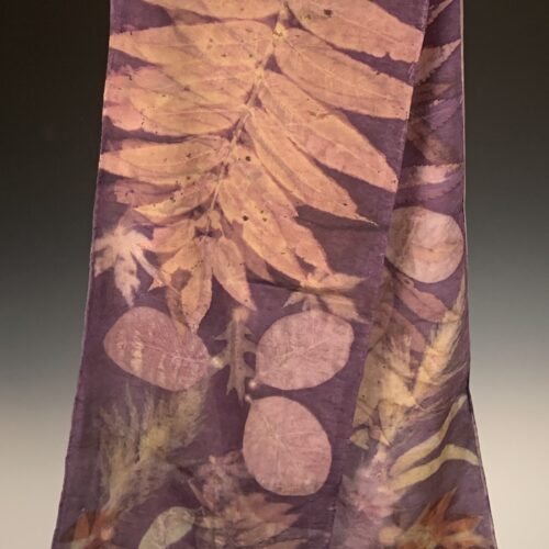 Botanical Print Scarf - Silk