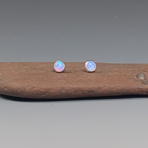 Opal Post Earrings - 4mm