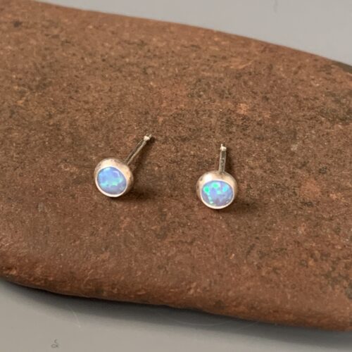 Alternative view of Opal Post Earrings - 4mm