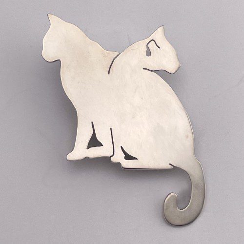 Two Cats Pin