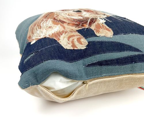 Alternative view of Repurposed Blue Bunny Pillow