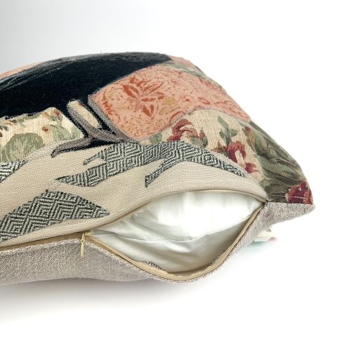 Alternative view of Repurposed Floral Crow Pillow