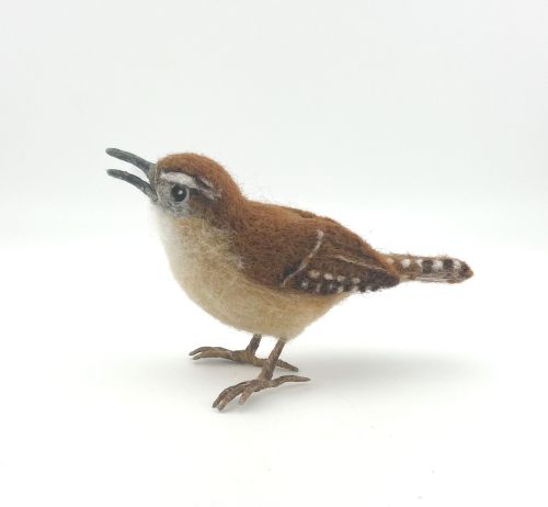 Alternative view of Needle Felted Wren
