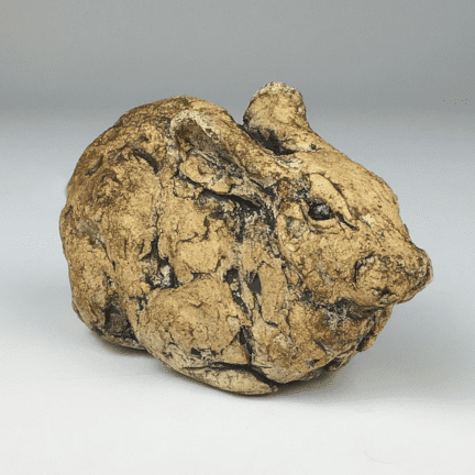 Alternative view of Medium Clay Bunny Sculpture