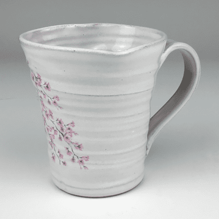 Alternative view of Shorter Cherry Blossom Heart Mug