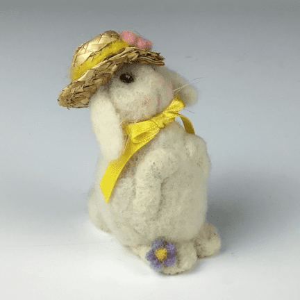 Alternative view of Felted Spring Bunny