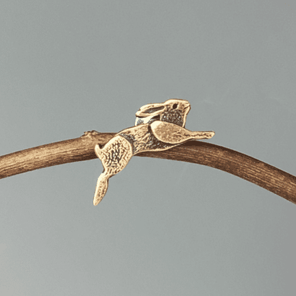 Running Bunny Pin/Tie Tack