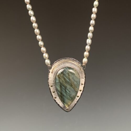 Labradorite & Pearl Necklace