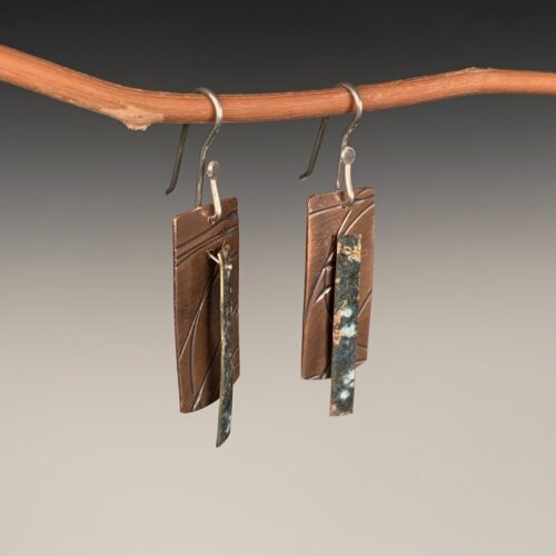 Alternative view of Copper & Brass Earrings
