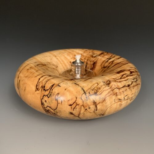 Dancing Oil Lamp - Spalted Maple