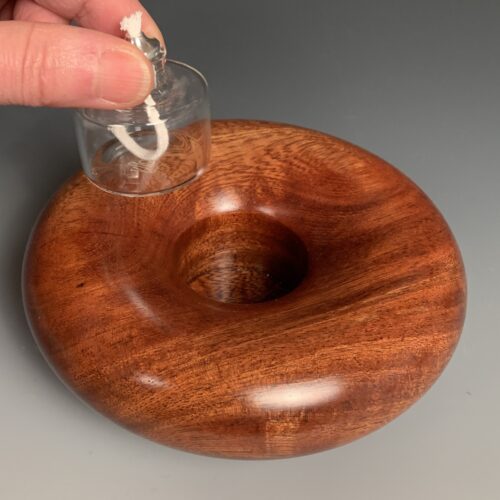 Alternative view of Dancing Oil Lamp - Tropical Almond