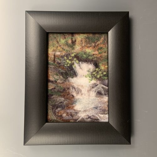 "Fairy Falls" Felted Wool Artwork