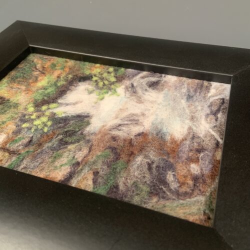 Alternative view of "Fairy Falls" Felted Wool Artwork