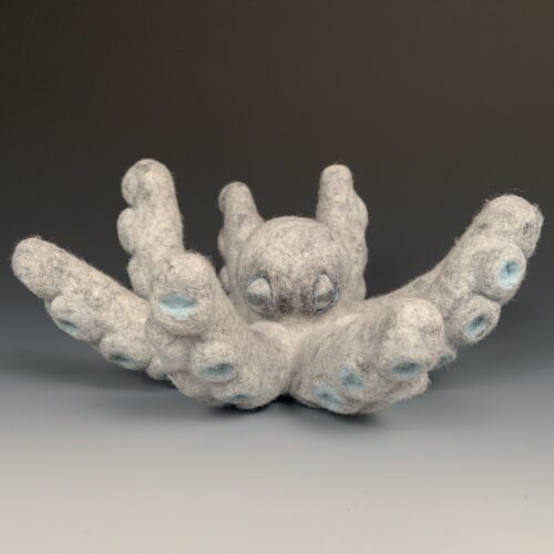 Felted Octopus Sculpture
