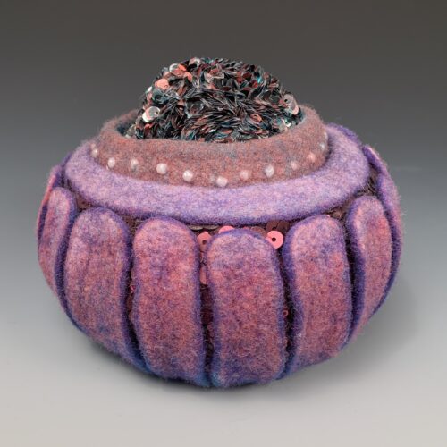 Purple Petal Sculpture